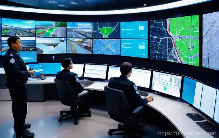 도로교통사 직무의 미래 전망 - **Prompt 1: Futuristic Traffic Officer with Smart Gadgets**
"A male Indian traffic police office... 도로교통사 직무의 미래 전망 - **Prompt 1: Futuristic Traffic Officer with Smart Gadgets**
"A male Indian traffic police office...