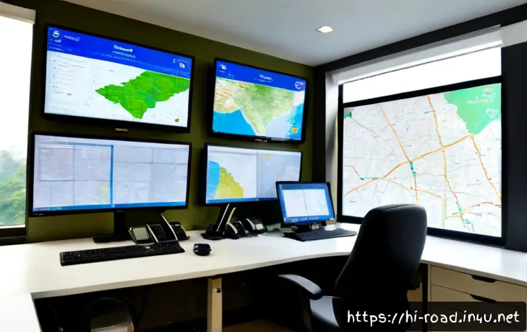 도로교통사 업무 효율성 향상 팁 - Photorealistic Indian road transport office, a focused traffic administration professional organizin...