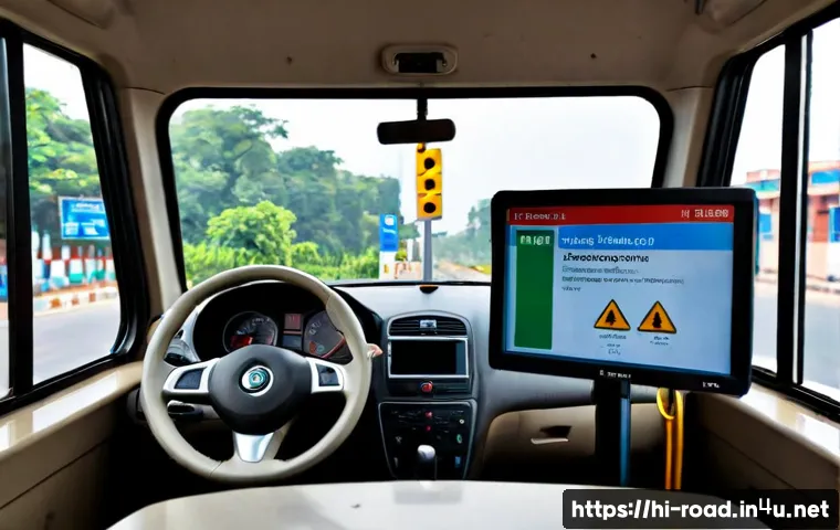 도로교통사 시험에서 자주 나오는 주제 - Photorealistic Indian driving license theory test scene, a focused young adult seated at a clean exa...